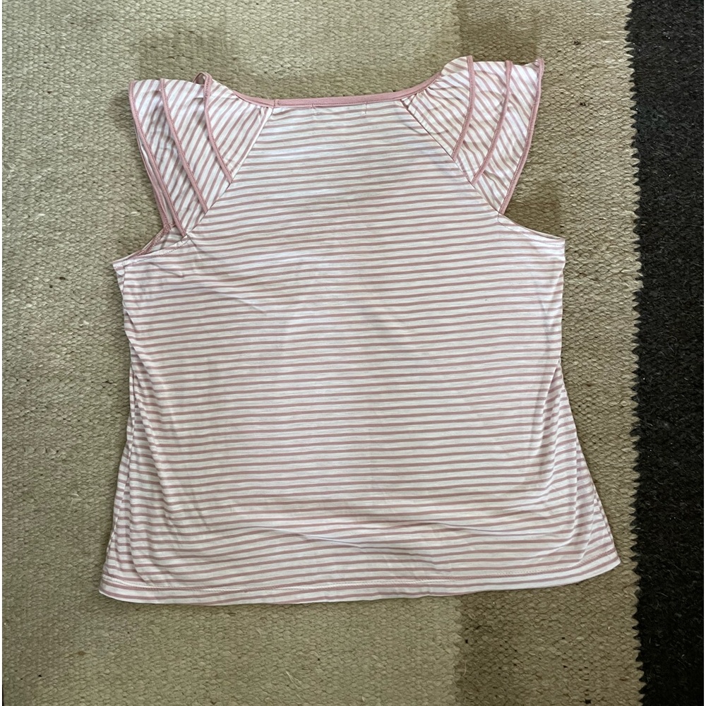 French laundry ruffle sleeve top